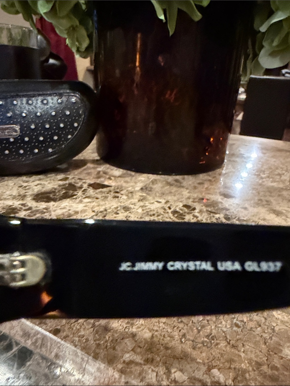 Black Swarovski Crystal-Trim Shield Sunglasses - Picture 6 of 14